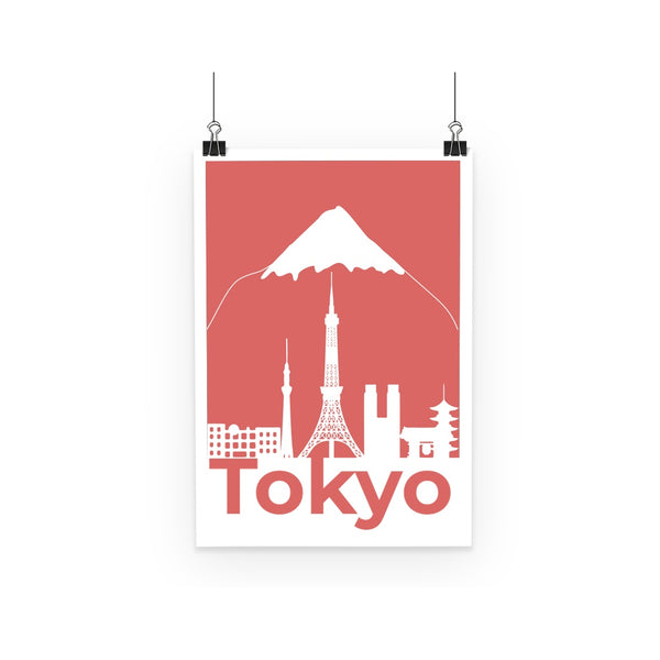 Colourful Tokyo Poster (Minimal Print)