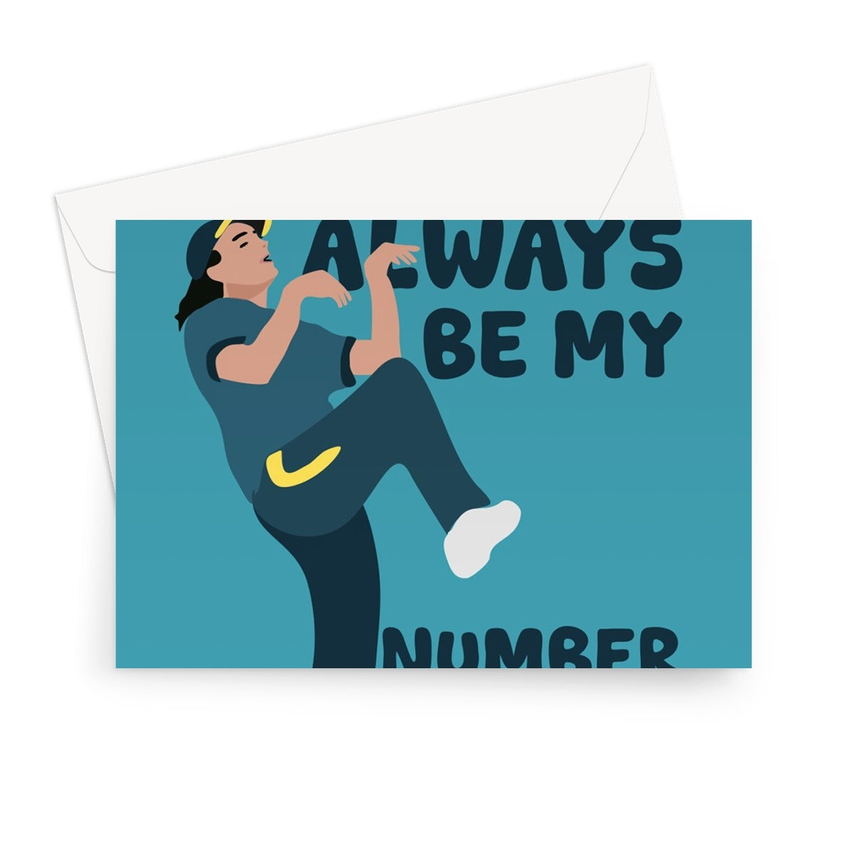 You Will Always Be My Number One Funny Cute Anniversary Raygun Australia Break Dancing Greeting Card