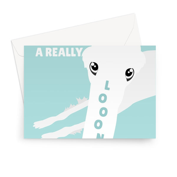 Let's Stay Together A Really Long Time Funny Cute Dog Anniversary Love Long Borzoi Pet Greeting Card