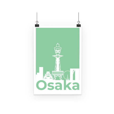 Minimal Print Osaka Poster