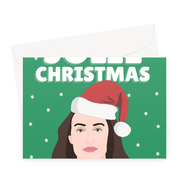 Have a Holly Jolie Christmas Angelina Funny Film Movie Actress Actor Super Jolly Pun Song Xmas Love Fan Greeting Card