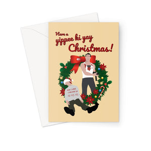 Die Hard Greetings Card - 'Have A Yippee Ki Yay Christmas' Card