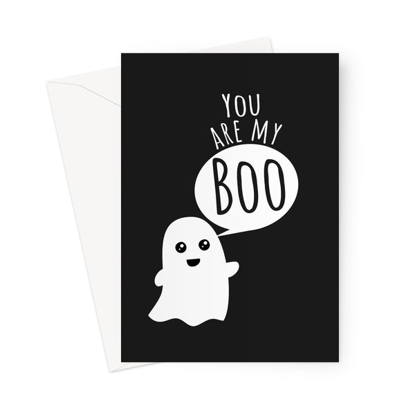 You Are My Boo Funny Halloween Collection Funny Spooky Ghost Love Birthday Anniversary Couples Boyfriend Girlfriend Greeting Card