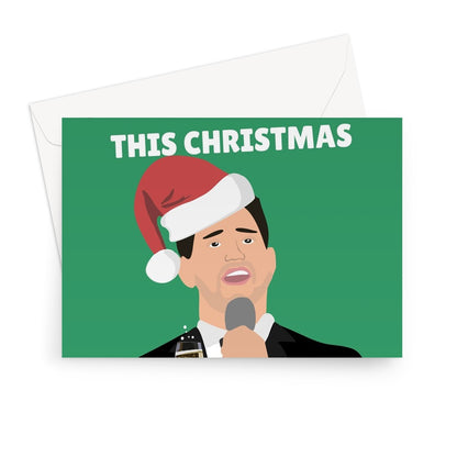 Enjoy Some Bubbly This Christmas Michael Buble Pun Funny Song Drink Music Greeting Card