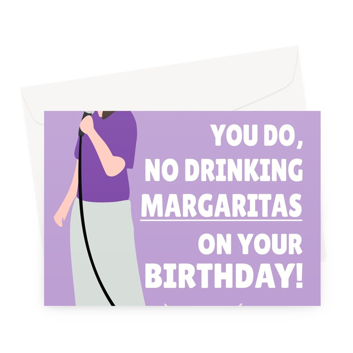 Whatever You Do, No Drinking Margaritas On Your Birthday! Funny Trend Viral Meme Video Preacher  Greeting Card