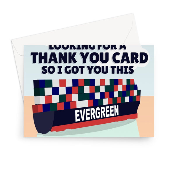 Evergreen Evergiven THANK YOU Card CUSTOM Greeting Card