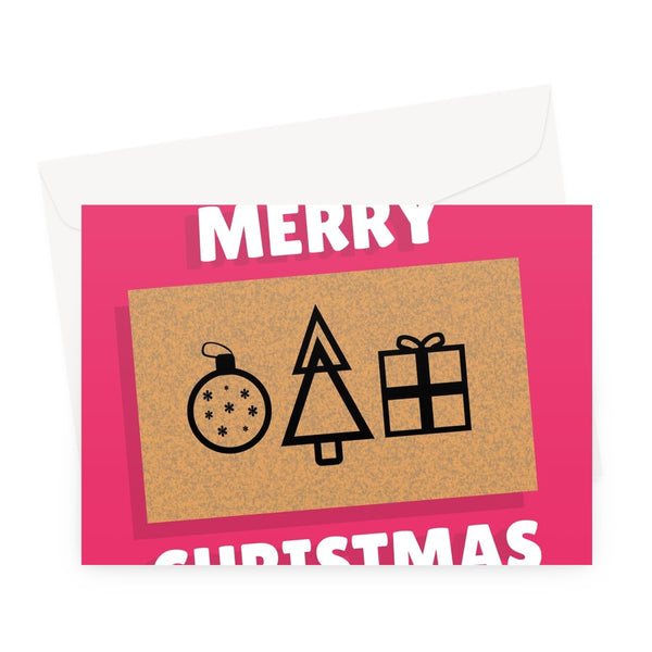 Merry Christmas Squid Game Inspired Shapes Business Card Gganbu Gift Fan Love Streaming TV Show Greeting Card