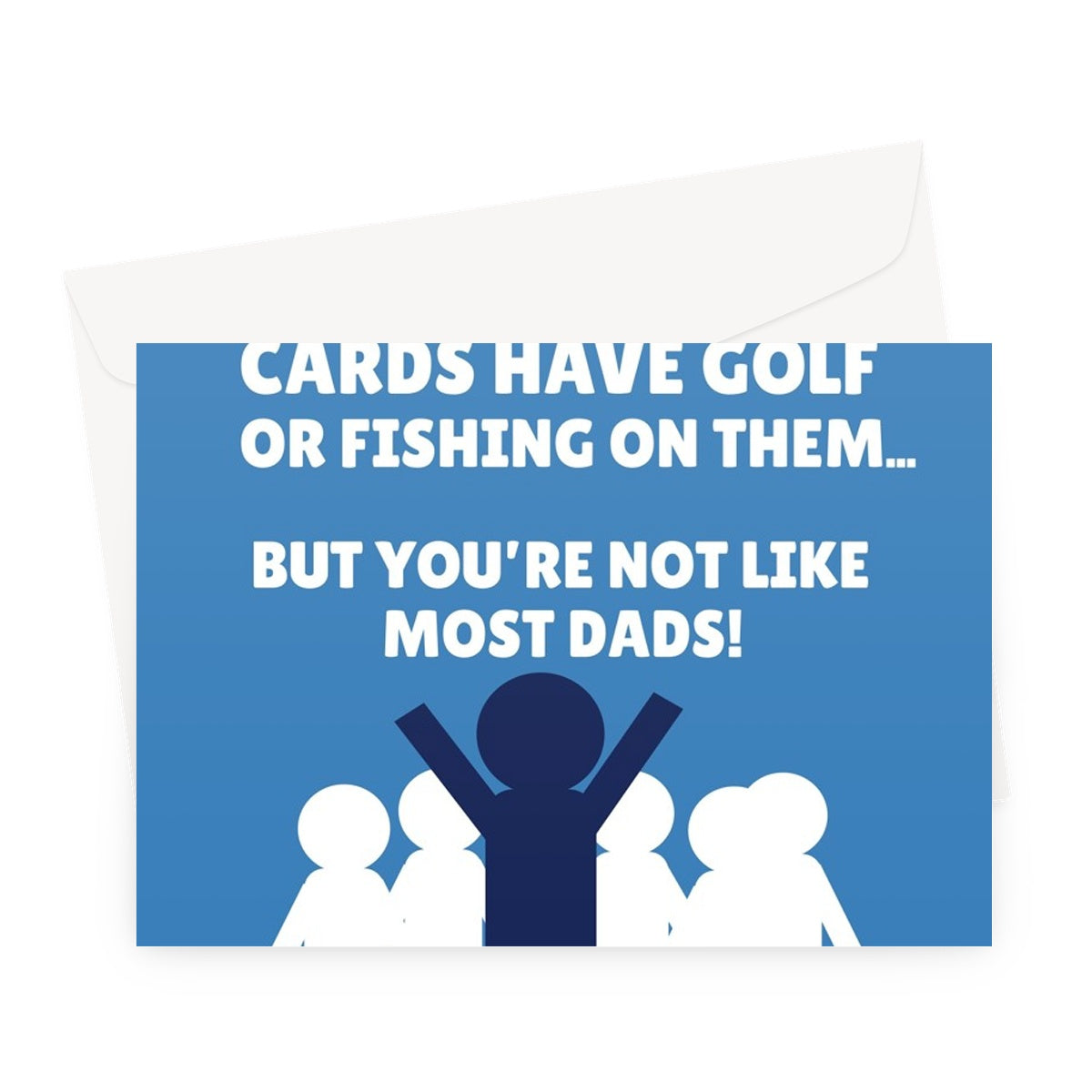 You're Not Like Most Dads Father's Day Funny Fishing Golf Sport Greeting Card