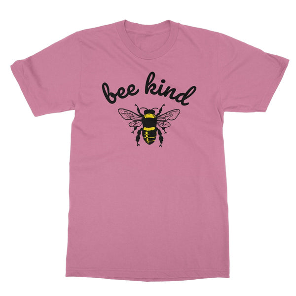 Bee Kind (Big Print) Nature Collection Be Summer Softstyle T-Shirt