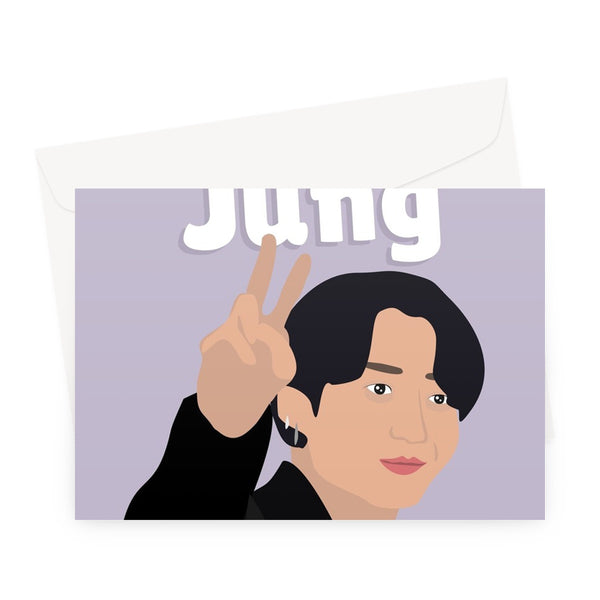 Don't Worry About Your Age, You're Still Jung Happy Birthday Singer Celebrity Jungkook Fan Greeting Card