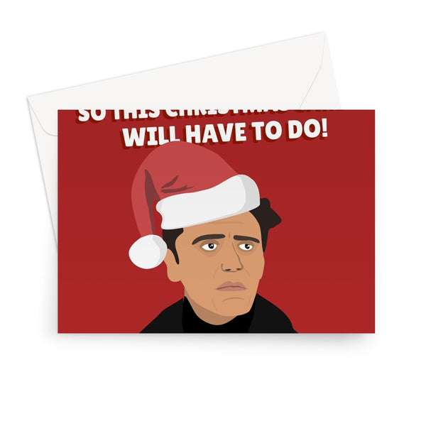 I couldn't get you Oscar Isaac so this Christmas card will have to do funny celebrity fancy love fan Greeting Card