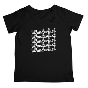 Ladies Travel Apparel - Wanderlust Print T-Shirt
