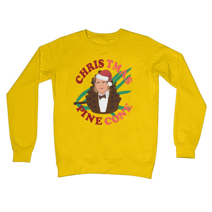 Christmas Pine Cone Chris Pine Funny Jumper Celebrity Crew Neck Sweatshirt