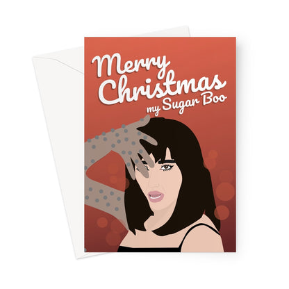 Merry Christmas My Sugar Boo Dua Lipa Funny Love Xmas Festive Levitating Song Music Video Greeting Card