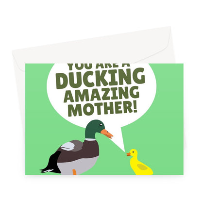 You Are A Ducking Amazing Mother Funny mother's Day Autocorrect Duckling Fan Cute Nature Animals Birthday Greeting Card