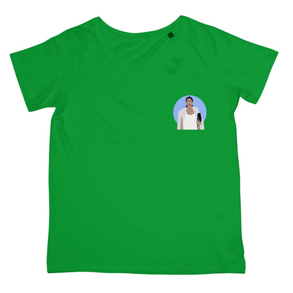 Cultural Icon Apparel - Alexandria Ocasio-Cortez (AOC) Women's Fit T-Shirt (Left-Breast Print)