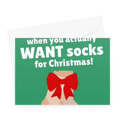 You Know You're Getting Older When You Actually Want Socks For Christmas Funny Gift Age Old Greeting Card