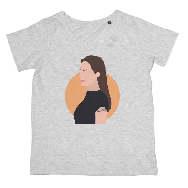 Angelina Jolie T-Shirt (Hollywood Icon Collection, Women's Fit, Big Print)