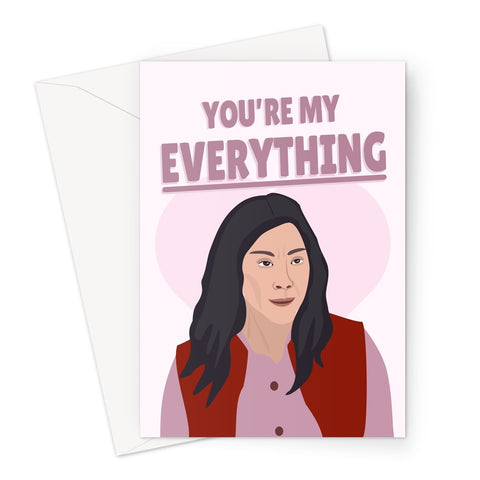 You're My Everything Michelle Yeoh Valentine's Day Anniversary Love Couples Film Movie Fan Celebrity Icon Greeting Card