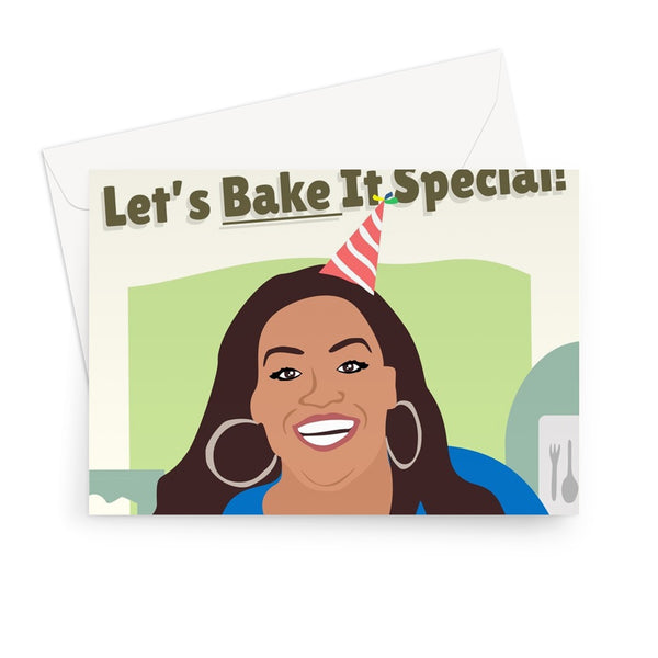 Happy Birthday, Babes! Let's Bake It Special! Alison Hammond Bake Off Celebrity Fan Funny TV Show Greeting Card
