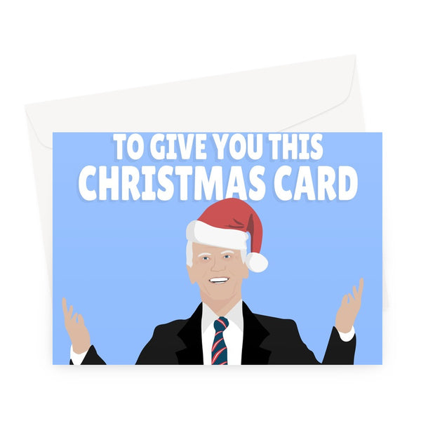 I've Been Biden My Time To Give You This Christmas Card Joe Biden Funny Politics Xmas President USA Greeting Card