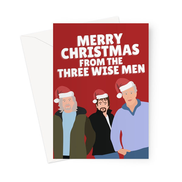 Merry Christmas From The Three Wise Men James May Richard Hammond Jeremy Clarkson Funny TV Fan Greeting Card