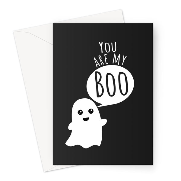 You Are My Boo Funny Halloween Collection Funny Spooky Ghost Love Birthday Anniversary Couples Boyfriend Girlfriend Greeting Card