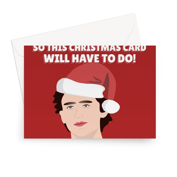 I Couldn't Get You Timothée Chalamet So This Christmas Card Will Have To Do Fancy Love Funny Film Movie Xmas Greeting Card