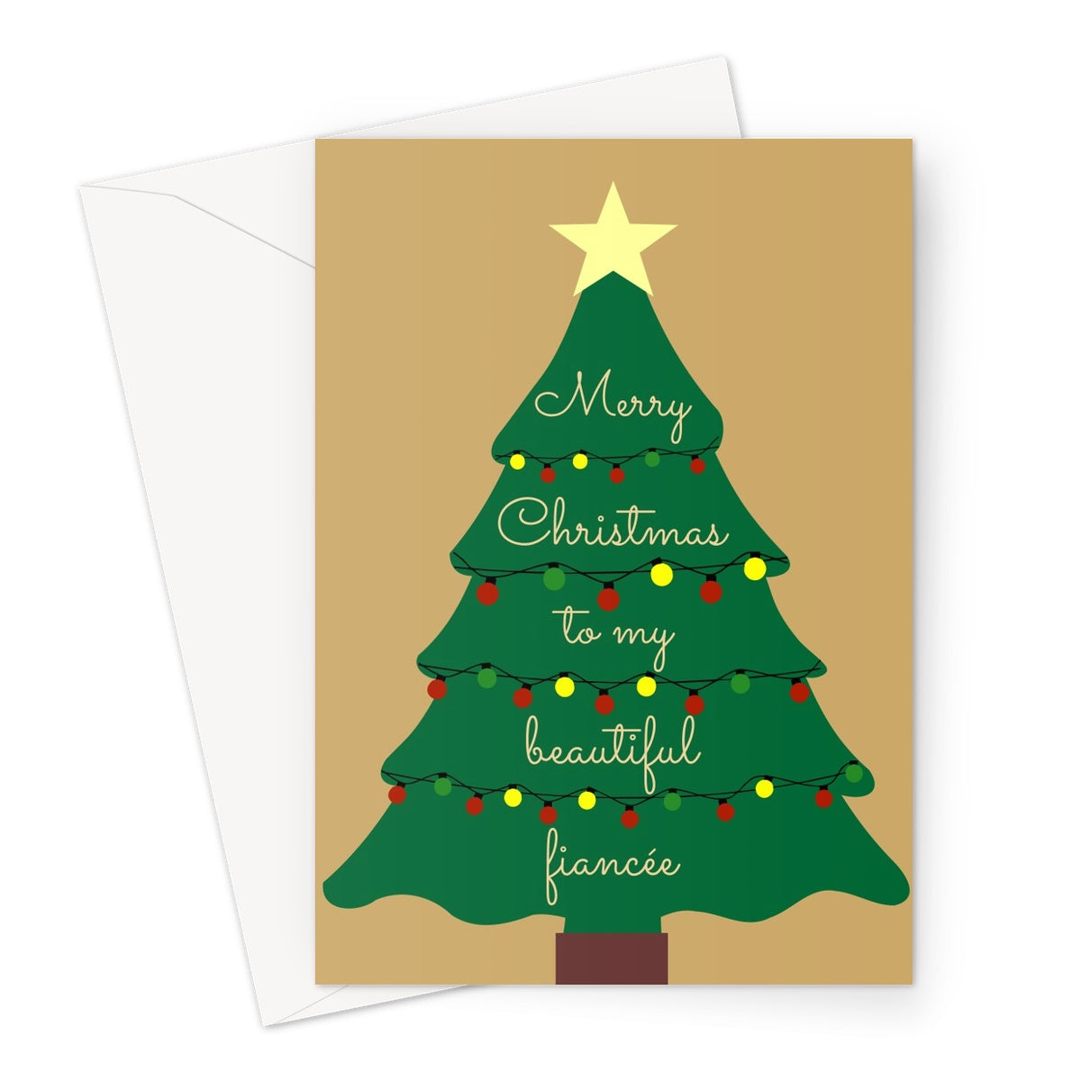 Fiancee christmas customs sturrock Greeting Card