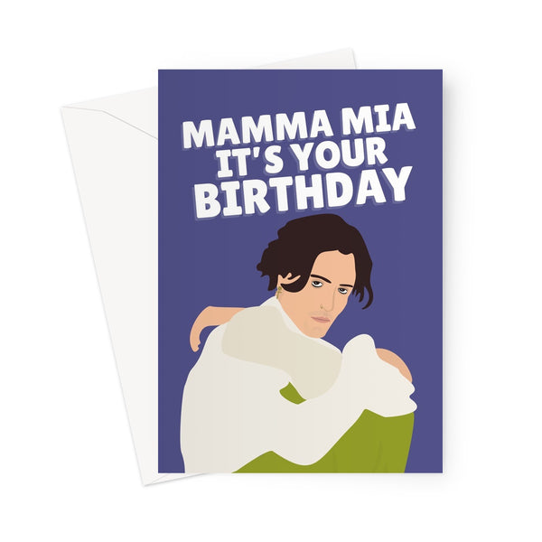 Mamma Mia It's Your Birthday Funny Fan Damiano David Celebrity Music Love Greeting Card