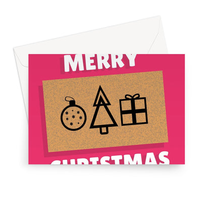 Merry Christmas Squid Game Inspired Shapes Business Card Gganbu Gift Fan Love Streaming TV Show Greeting Card