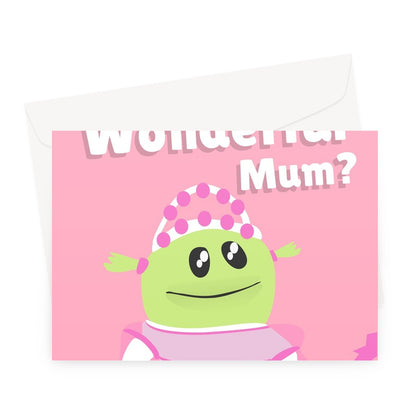 Who's That Wonderful Mum Nanalan Tiktok Funny Cute Girl Mother's Day Greeting Card