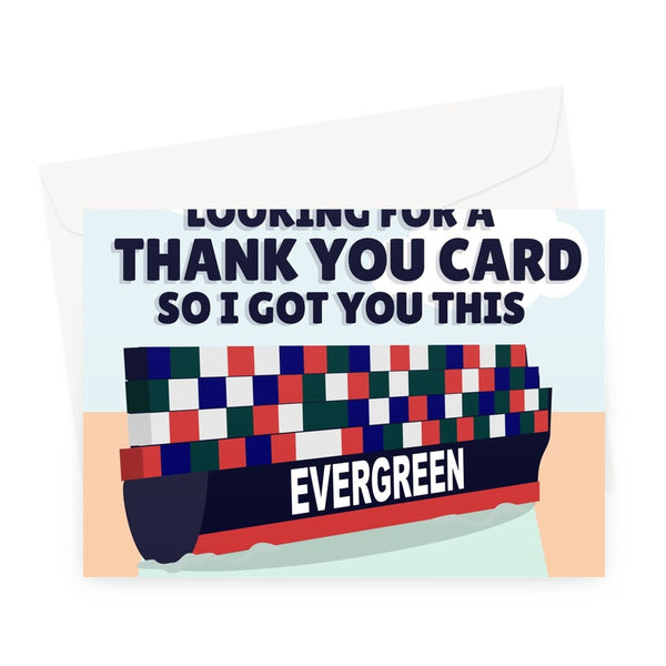 Evergreen Evergiven THANK YOU Card CUSTOM Greeting Card