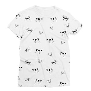 Vegan Friendly Cow Print T-Shirt (Nature Collection)