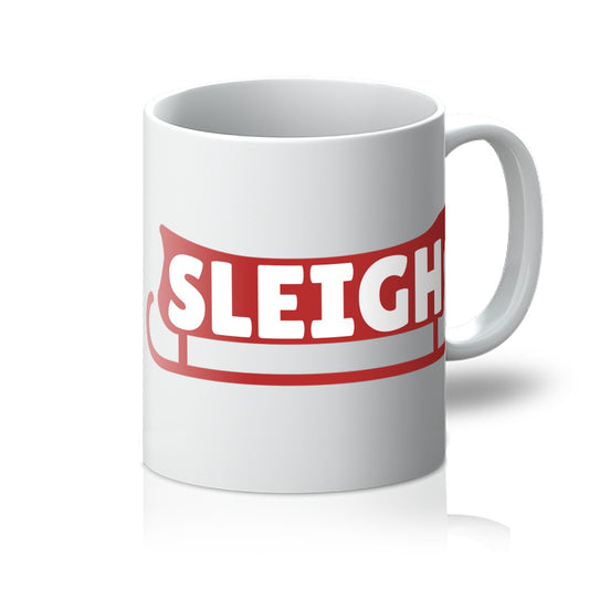 Sleigh Slay Funny Phrase NEW Quote Christmas Xmas Gift Camp Pun Santa Claus Mug