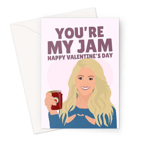 You're My Jam Happy Valentine's Day Shakira Funny Meme Trend Couples Music Fan Greeting Card