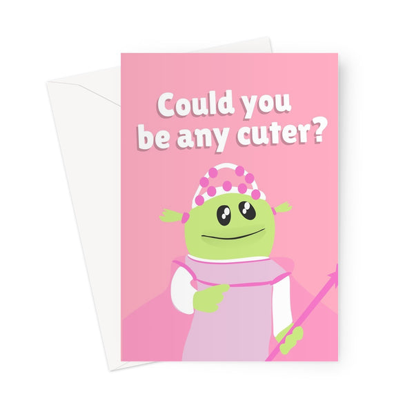 Could You Be Any Cuter Nanalan Funny Tiktok Valentine's Day Anniversary Puppet Greeting Card