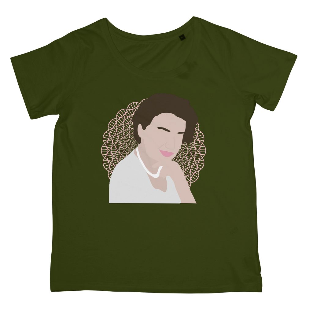 Rosalind Franklin T-Shirt (Cultural Icon Collection, Women's Fit, Big Print)