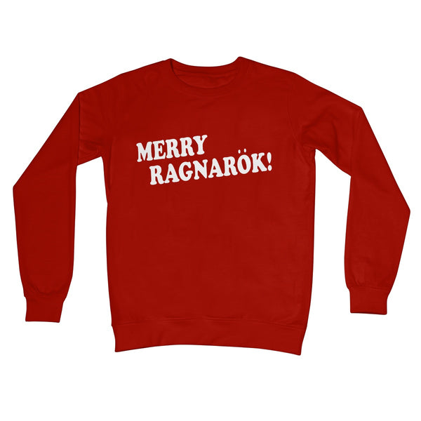 Merry Ragnarok Christmas Funny Video Game Fan Crew Neck Sweatshirt