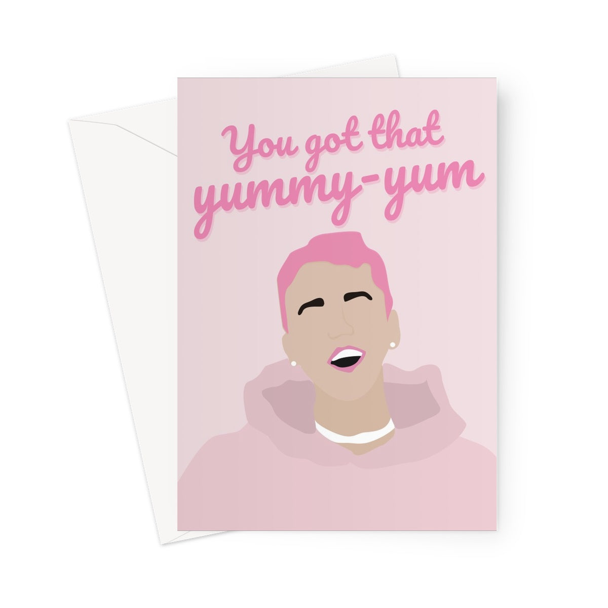 You Got That Yummy Yum Justin Bieber Meme Funny Love Fan Valentine's Day Birthday Anniversary Greeting Card