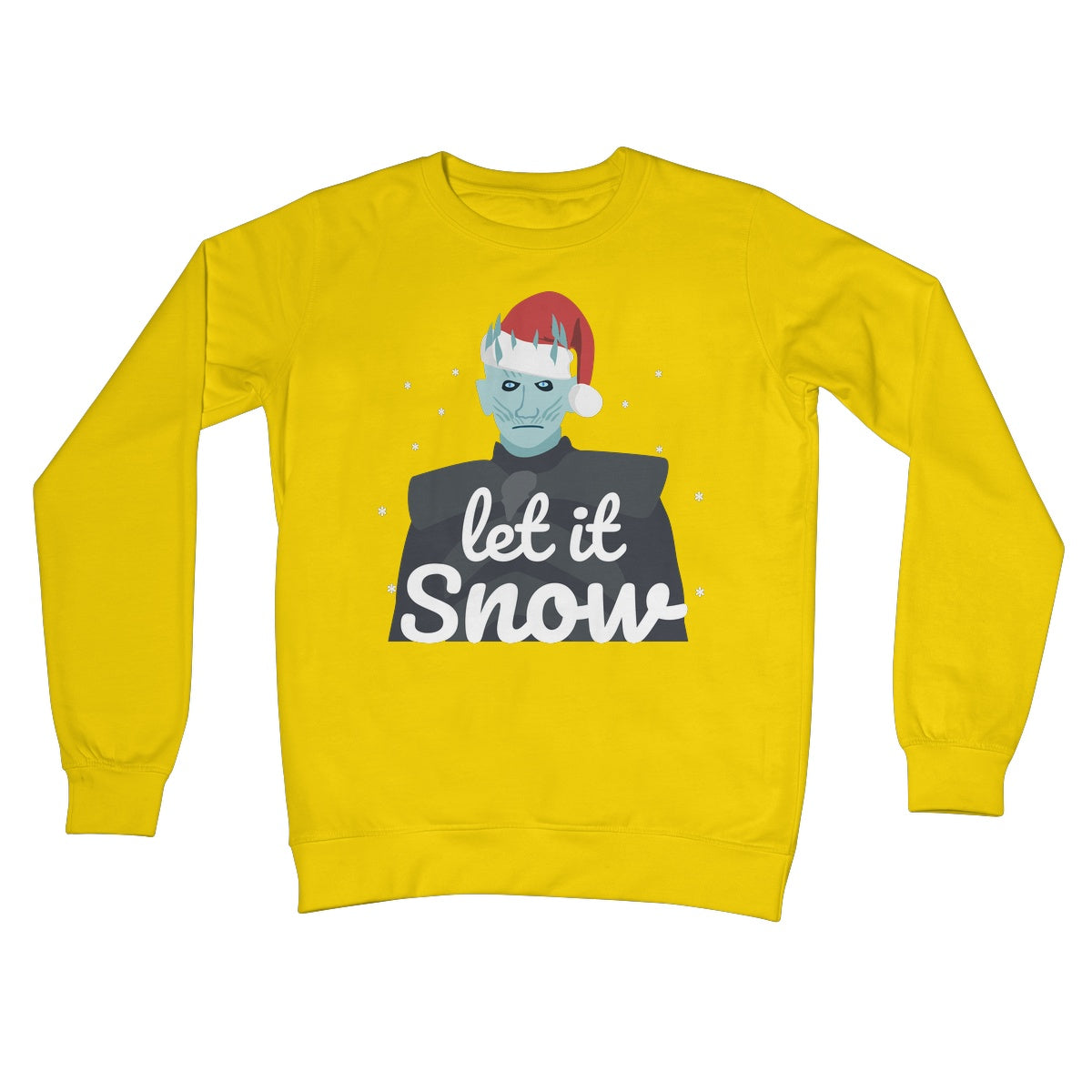 Let it Snow Jumper Night King Funny Fan Creepy Game of Thrones Cute Meme Gift Christmas Xmas Festive Crew Neck Sweatshirt