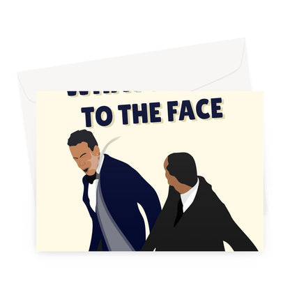 Another Year Older? What a Slap to the Face Birthday Will Smith Chris Rock Slap Oscars Funny Meme Greeting Card