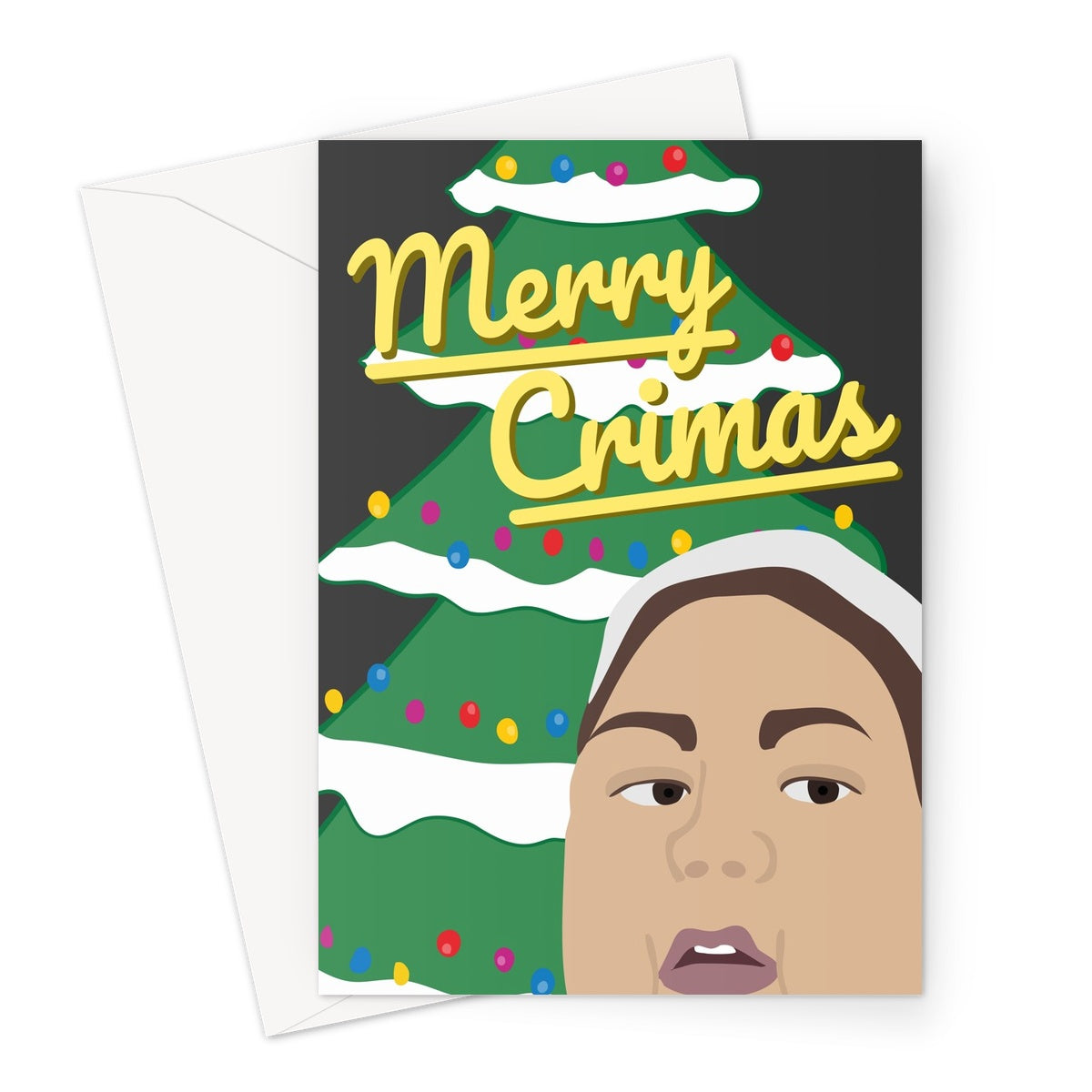 Merry Crimas Meme Christmas Funny  Greeting Card