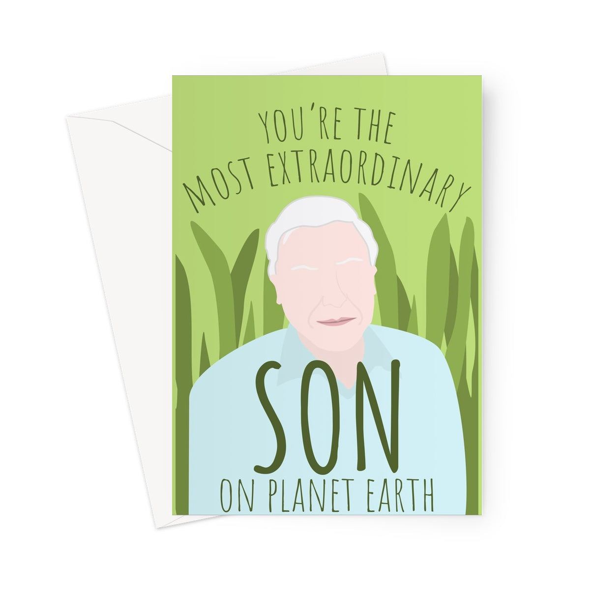 David Atten Son Custom Greeting Card