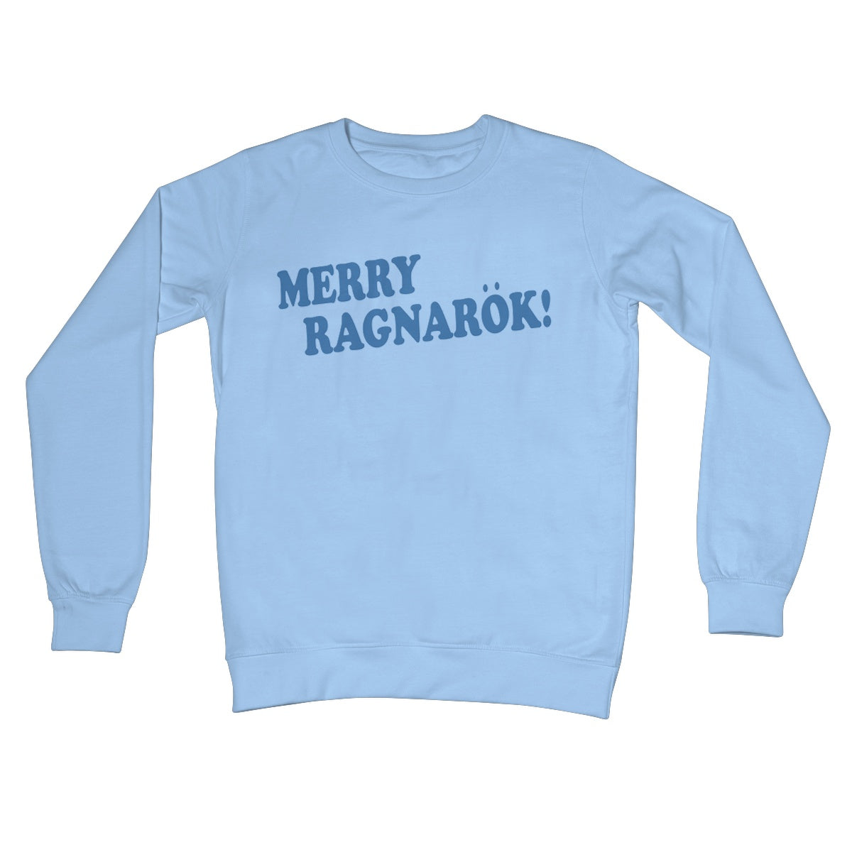 Merry Ragnarok Christmas Funny Video Game Fan Crew Neck Sweatshirt