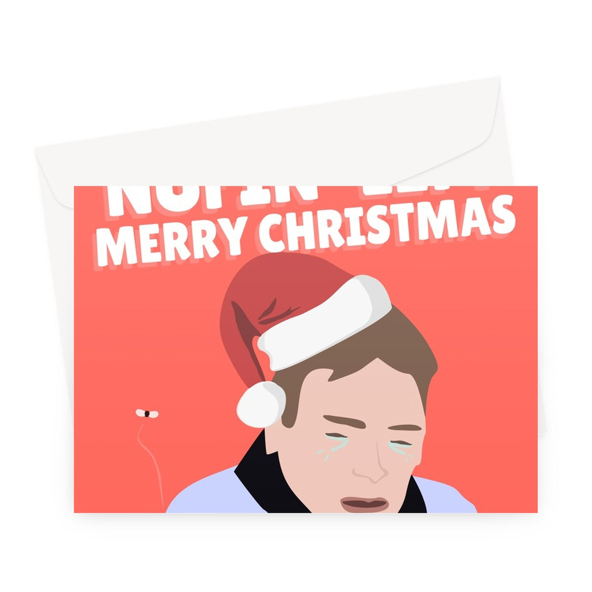 I've Got Nothing Left Merry Christmas Funny Ian Beale Quote Icon Celebrity Get Me Out Xmas No Money Greeting Card