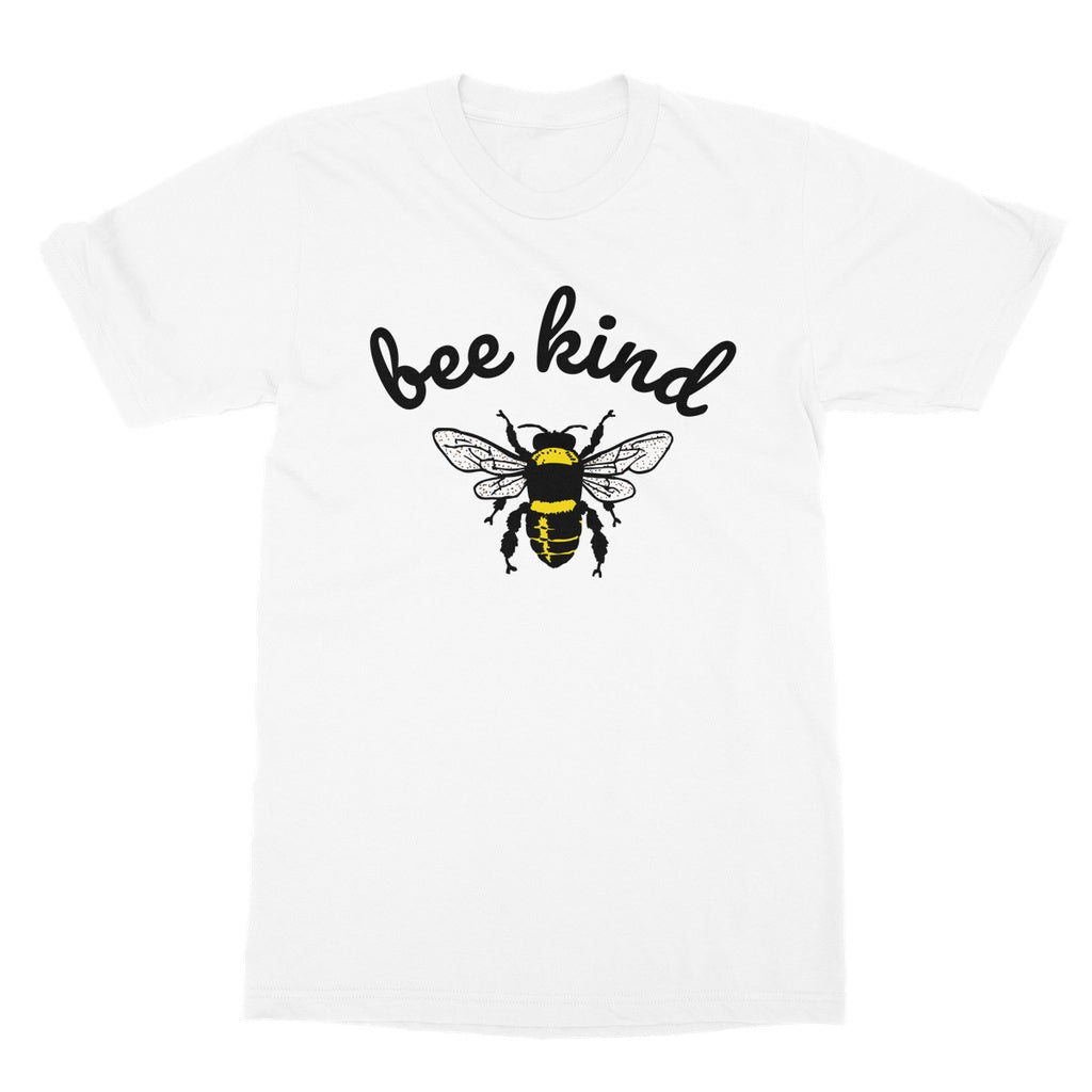 Bee Kind T-Shirt. Vegan t-shirts. Vegan apparel. Bee t-shirt