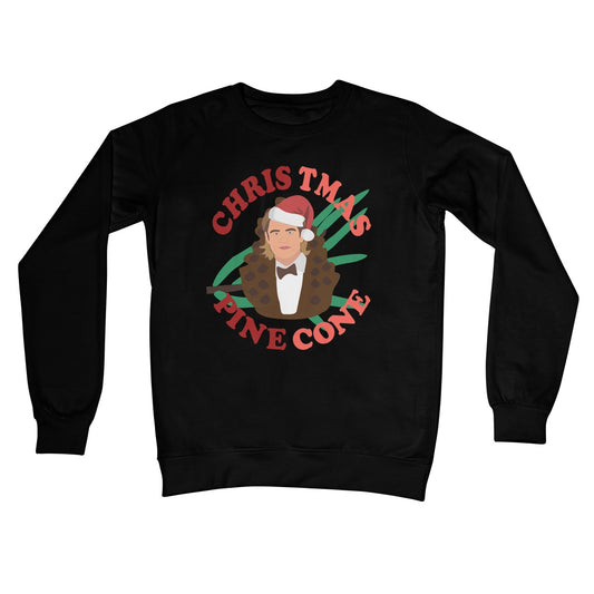 Christmas Pine Cone Chris Pine Funny Jumper Celebrity Crew Neck Sweatshirt