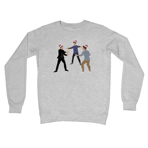 Spider Pointing Meme Christmas Jumper Sweater Funny Film Movie Andrew Garfield Tobey Maguire Tom Holland Fan Gift Crew Neck Sweatshirt