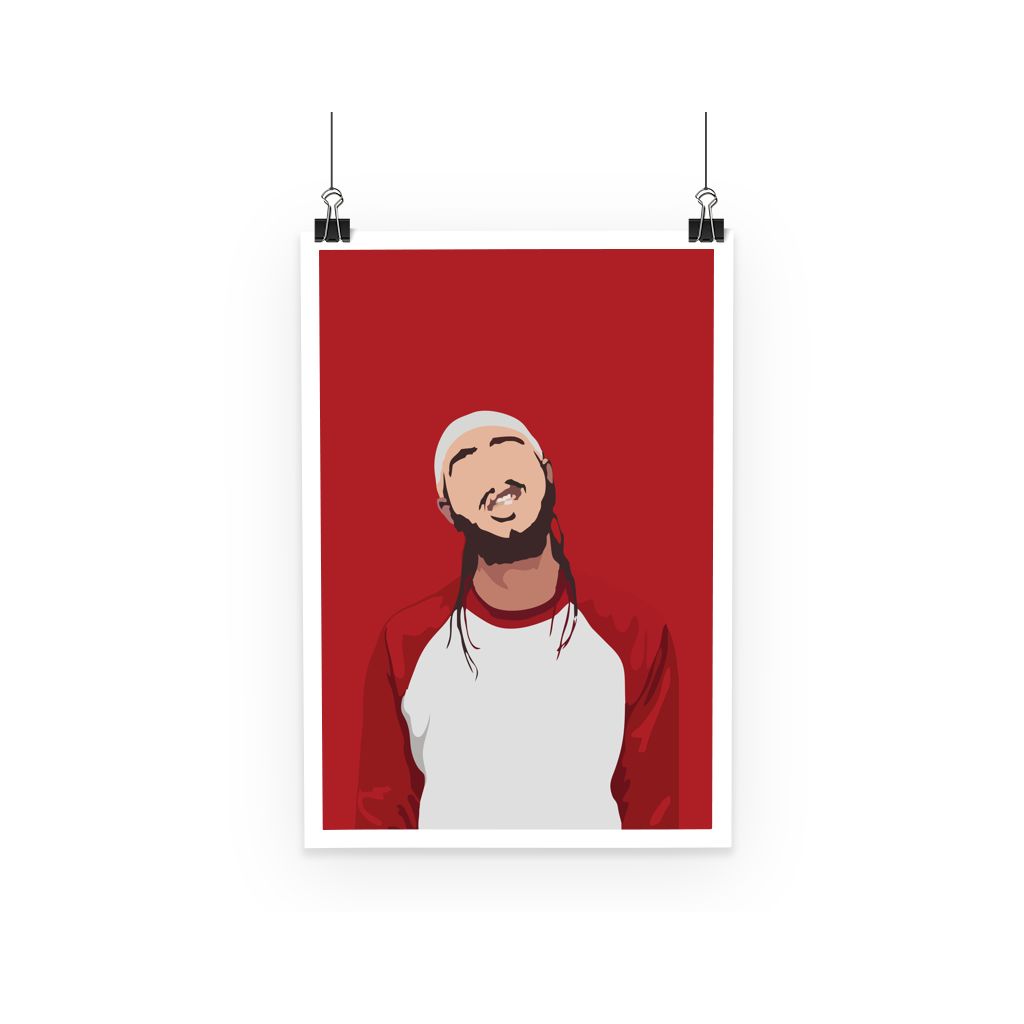 Post Malone Minimalist Music Icon Poster